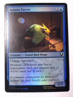 Iguana Parrot FOIL 56 Avatar the Last Airbender MTG Magic the Gathering NM - Image 1