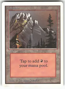 Mountain (A) Unlimited Edition Land Magic: the gathering Near Mint or Better - Image 1