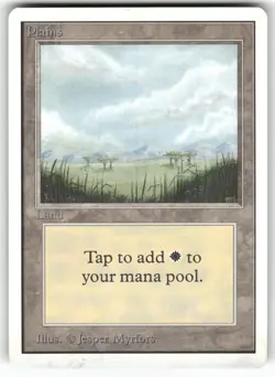 Plains (B) Unlimited Edition Land Magic: the gathering Near Mint or Better - Image 1