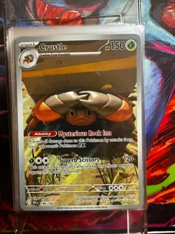 Pokemon TCG Crustle 186/182 Destined Rivals Illustration NM Condition - Image 1