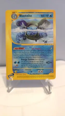 Blastoise 37/165 Rare Non Holo LP Expedition Pokemon Card TCG Vintage - Image 1