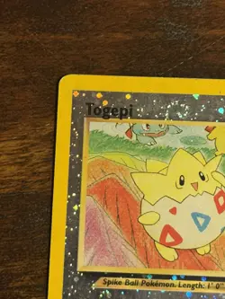 Pokemon Togepi Southern Islands Holo Card 4/18 English LP-/MP+ 2 SWIRLS - Image 2