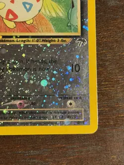 Pokemon Togepi Southern Islands Holo Card 4/18 English LP-/MP+ 2 SWIRLS - Image 4