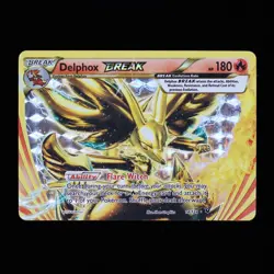 Pokemon TCG Delphox BREAK 14/124 Fates Collide Rare Holo 2016 LP - Image 1
