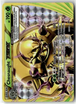Chesnaught BREAK ⭐ 12/162 Rare BREAK BREAKthrough 2015 Pokemon MP - Image 1