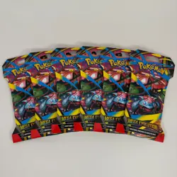 Pokemon Mega Evolution Sleeved Booster Pack – Lot of 6 – English – Sealed - Image 1