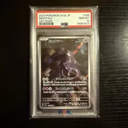 Pokemon TCG Mewtwo Art Rare #183 SV2a Japanese PSA 10 Gem Mint - Image 1