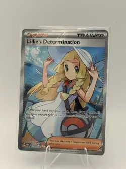 Pokemon TCG Lillie's Determination 169/132 Me01 Ultra Rare Holo Trainer - Image 1