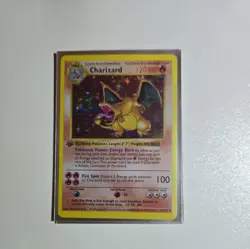 Fan made art work Charizard 4/102 First edition Holo Rare 1999 Pokemon Read Post - Image 1