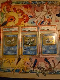 Pokemon 1997 Vaporeon 134 Holo Jungle Japanese Partial￼Swirl PSA 9 - Image 1