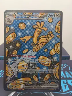 Pokemon TCG Gholdengo ex 164/131 Prismatic Evolutions SIR near mint ships fast - Image 1