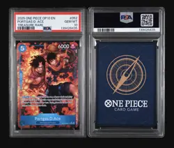 2025 ONE PIECE OP10-ROYAL BLOOD #052 PORTGAS D. ACE TREASURE RARE PSA10 - Image 4
