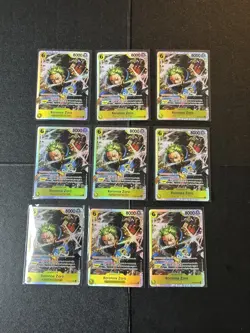9x One Piece CCG Roronoa Zoro ST29-014 SR - Image 1