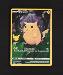 Pikachu 005/025 Celebrations Full Art Ultra Rare Holo Pokemon Card LP+ - Image 1