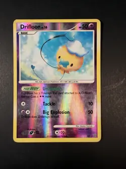 Pokemon Trading Card Drifloon #SH1 Pokemon Stormfront Reverse Holo Rare - Image 1