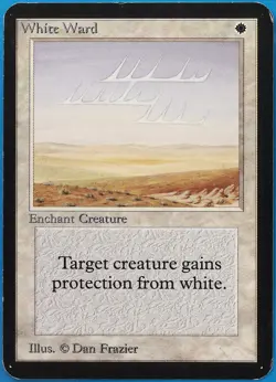 White Ward Alpha PLD White Uncommon MAGIC GATHERING CARD (ID# 508820) ABUGames - Image 1