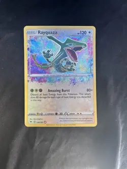 Rayquaza 138/185 Sword & Shield Vivid Voltage Rare Card Near Mint Condition - Image 4