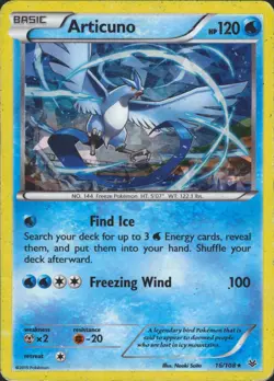 Articuno 16/108 (Cracked-Ice Holo) Rare Deck Exclusives Pokemon Card MP - Image 1