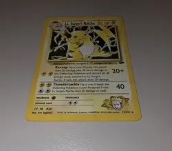 Lt. Surge’s Raichu #11 Holo Rare | Gym Challenge | WOTC Pokemon Card (2000) – MP - Image 4
