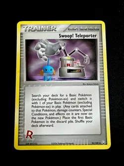 Swoop! Teleporter 92/109 NM Ex Team Rocket Returns Pokemon Trainer Card 2004 - Image 1