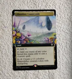 MTG Abundant Countryside - Commander: Lorwyn Eclipsed #42 Extended Art Rare NM/M - Image 1
