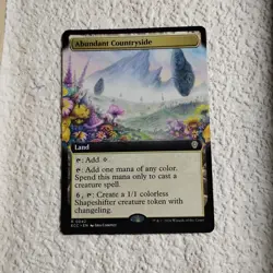 MTG Abundant Countryside - Commander: Lorwyn Eclipsed #42 Extended Art Rare NM/M - Image 2