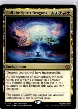 Call the Spirit Dragons Tarkir: Dragonstorm Regular NM M 0174 - Image 1