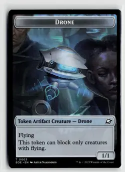 MTG Edge Of Eternities Drone // Robot x4 NM Token 003 // 010 - Image 1