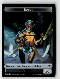 MTG Edge Of Eternities Drone // Robot x4 NM Token 003 // 010 - Image 2