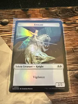 MTG - Food (0011)/Knight Token (Foil) - Wilds of Eldraine NM/M Condition - Image 1