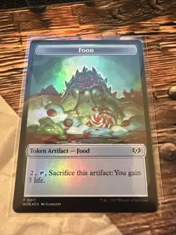 MTG - Food (0011)/Knight Token (Foil) - Wilds of Eldraine NM/M Condition - Image 2