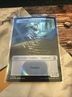 MTG Construct (Ripple Foil) Myr Double-Sided Token Commander: Modern Horizons 3 - Image 1