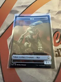 MTG Construct (Ripple Foil) Myr Double-Sided Token Commander: Modern Horizons 3 - Image 3