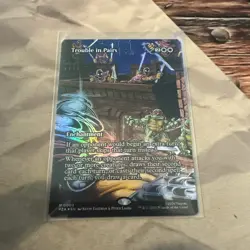 MTG Trouble in Pairs (Borderless) Teenage Mutant Ninja Turtles Eternal Foil - Image 1
