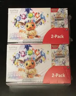 2x Costco Prismatic Evolutions Elite Trainer Box ETB & Booster Bundle Pokemon - Image 1