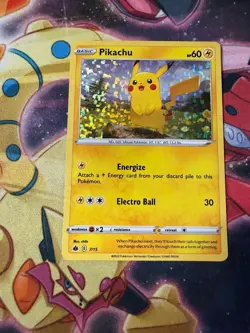 Pokemon TCG Pikachu 7/15 McDonald's Holo Lightning - Image 1
