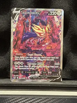 Zamazenta V - GG54/GG70 - Pokemon Crown Zenith Galarian Gallery Ultra Card NM - Image 1