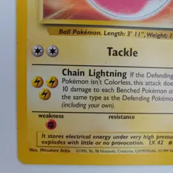 Electrode 18/64 Base Set Pokemon TCG Trading Card LP+ - Image 4