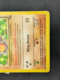 Aerodactyl 16/62 - Fossil Unlimited Non-Holo Rare WOTC Pokemon TCG HP/DMG - Image 5