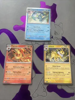 Pokemon Black Star Promo - Flareon Vaporeon Jolteon SVP 167 168 169 Bundle - Image 1