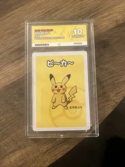 Pokemon Pikachu TCG Old Maid - Pokemon Center - ACE 10 Gem Mint - Image 1