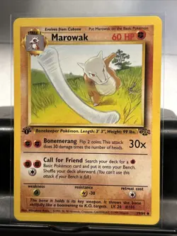 Marowak Uncommon 1st Edition Jungle 39/64 Pokemon - Image 2