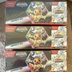 SV Pokemon Prismatic Evolutions Sams Club Surprise Box - Lot of 3 - Image 1