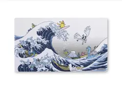 Pokemon Center “Great Wave Pikachu & Friends” Playmat NEW - Image 1