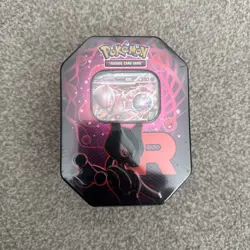 Pokemon TCG: Mewtwo Team Rocket Tin - New & Factory Sealed - Image 1