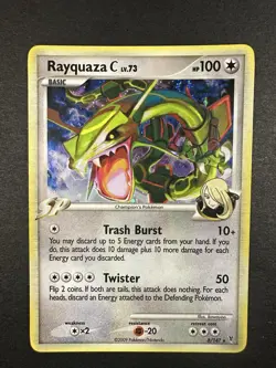 Pokemon Rayquaza C Lv. 73 8/147 Supreme Victors Holo LP/NM - Image 2