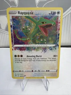Pokemon TCG Rayquaza | AMAZING RARE HOLO | Swsh: Vivid Voltage 138/185 | NM/M - Image 1