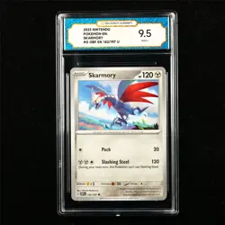 TQG 9.5 MINT+ 2023 Pokemon ENG Skarmory 142/197 U - Image 1