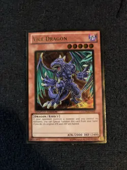 YuGiOh Vice Dragon GLD3-EN002 Gold Rare Limited Edition LP - Image 1