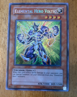 Yugioh Elemental Hero Voltic PP02-EN014 Secret Rare NM - Image 1